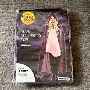 Disney Hocus Pocus Sarah Sanderson’s Purple Cape with Hood